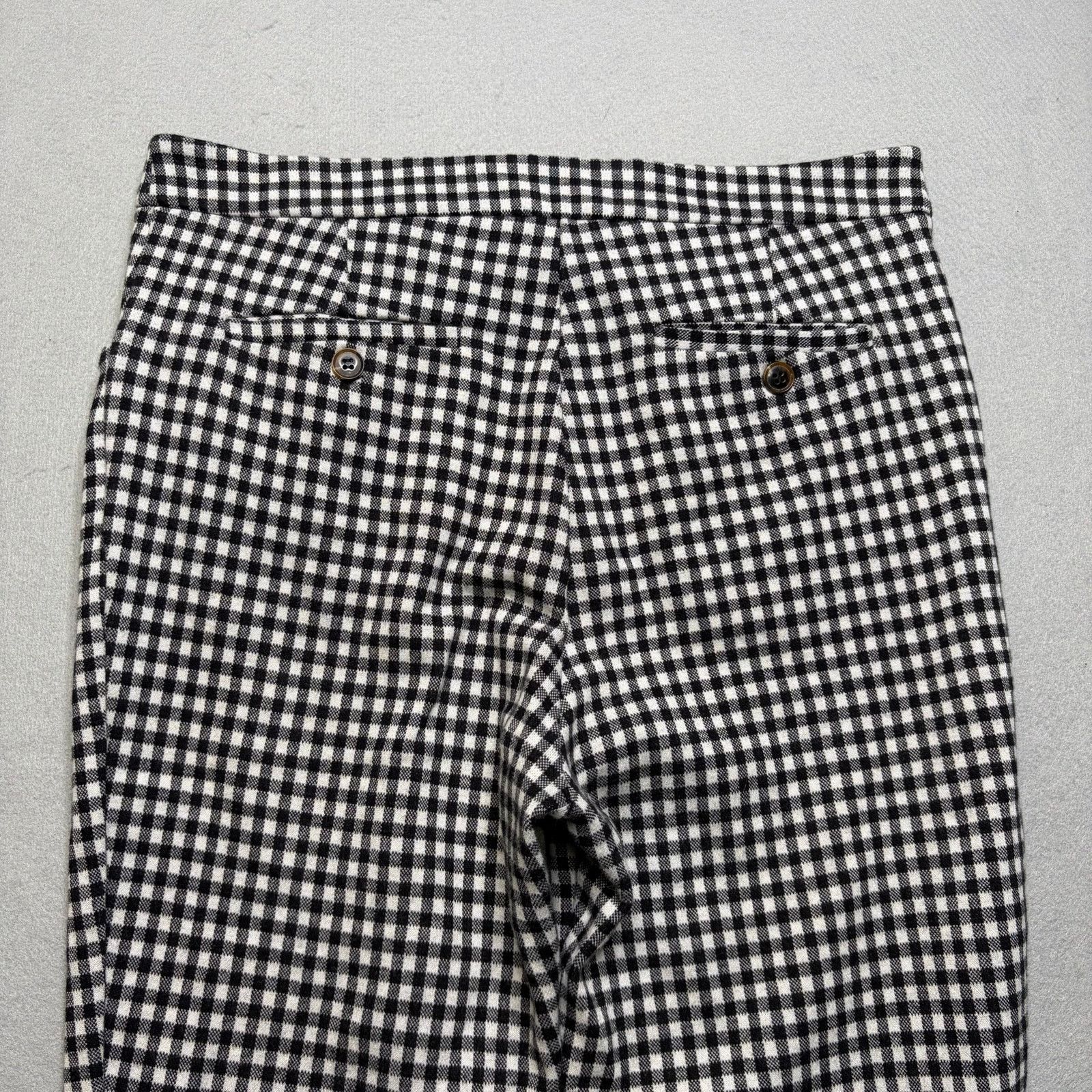 Anthropologie Anthropologie Women’s Black White Gingham Capri Pants 8 Size 30" / US 8 / IT 44 - 12 Thumbnail