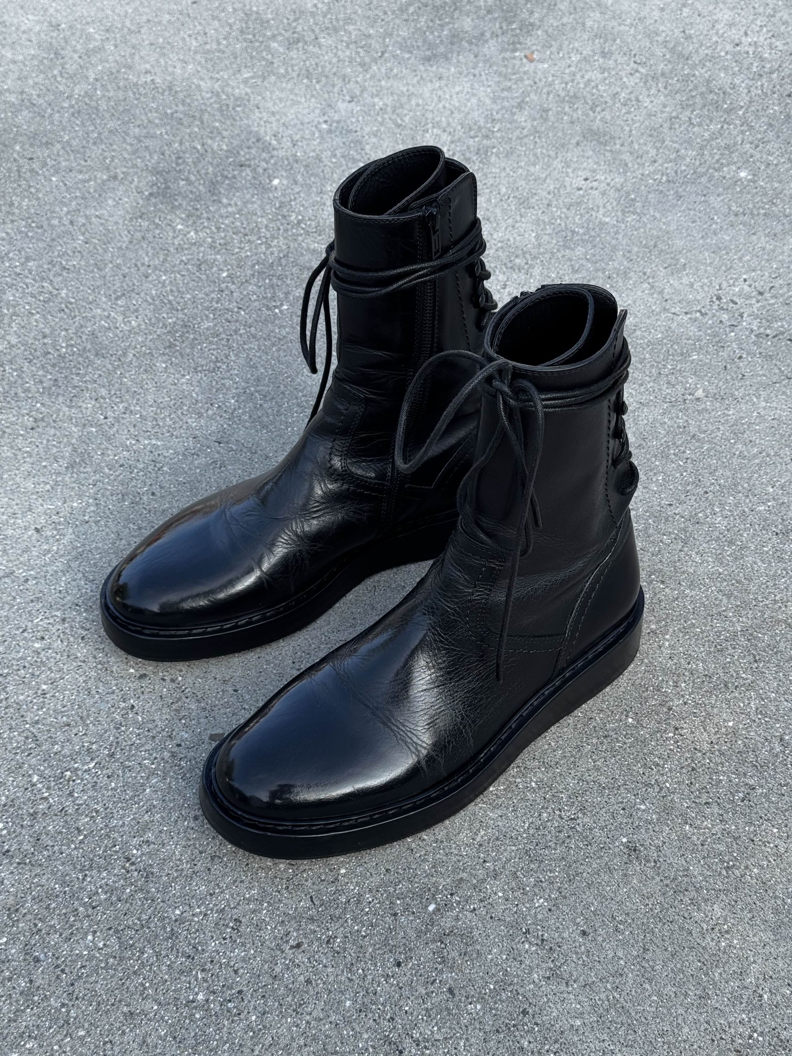 Ann Demeulemeester Iconic Backlace Boots Size US 7 / EU 40 - 2 Thumbnail
