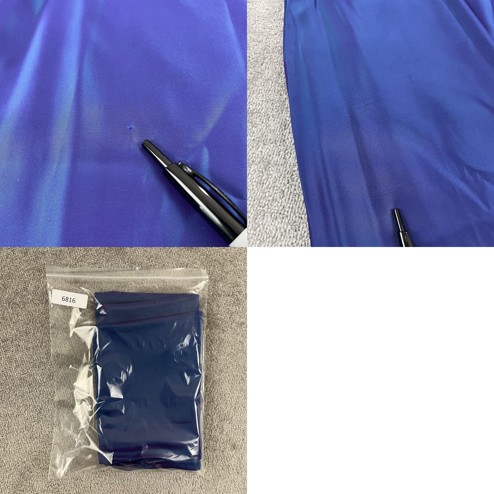 Ralph Lauren RALPH LAUREN Dress Womens Size 10 Midi Dress Purple 47" Calf Length Iridescent Zipper Acetate Sleeveless Vintage No (if allowed) Size L / US 10 / IT 46 - 9 Thumbnail