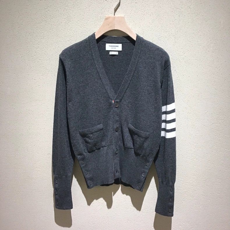 Thom Browne Thom Browne TB Cashmere Cardigan - dmc Size US M / EU 48-50 / 2 - 1 Thumbnail