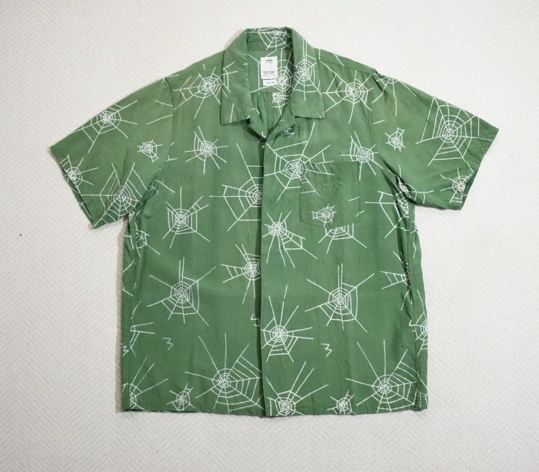 Visvim Visvim Free Edge Shirt Green Silk Size US L / EU 52-54 / 3 - 1 Thumbnail