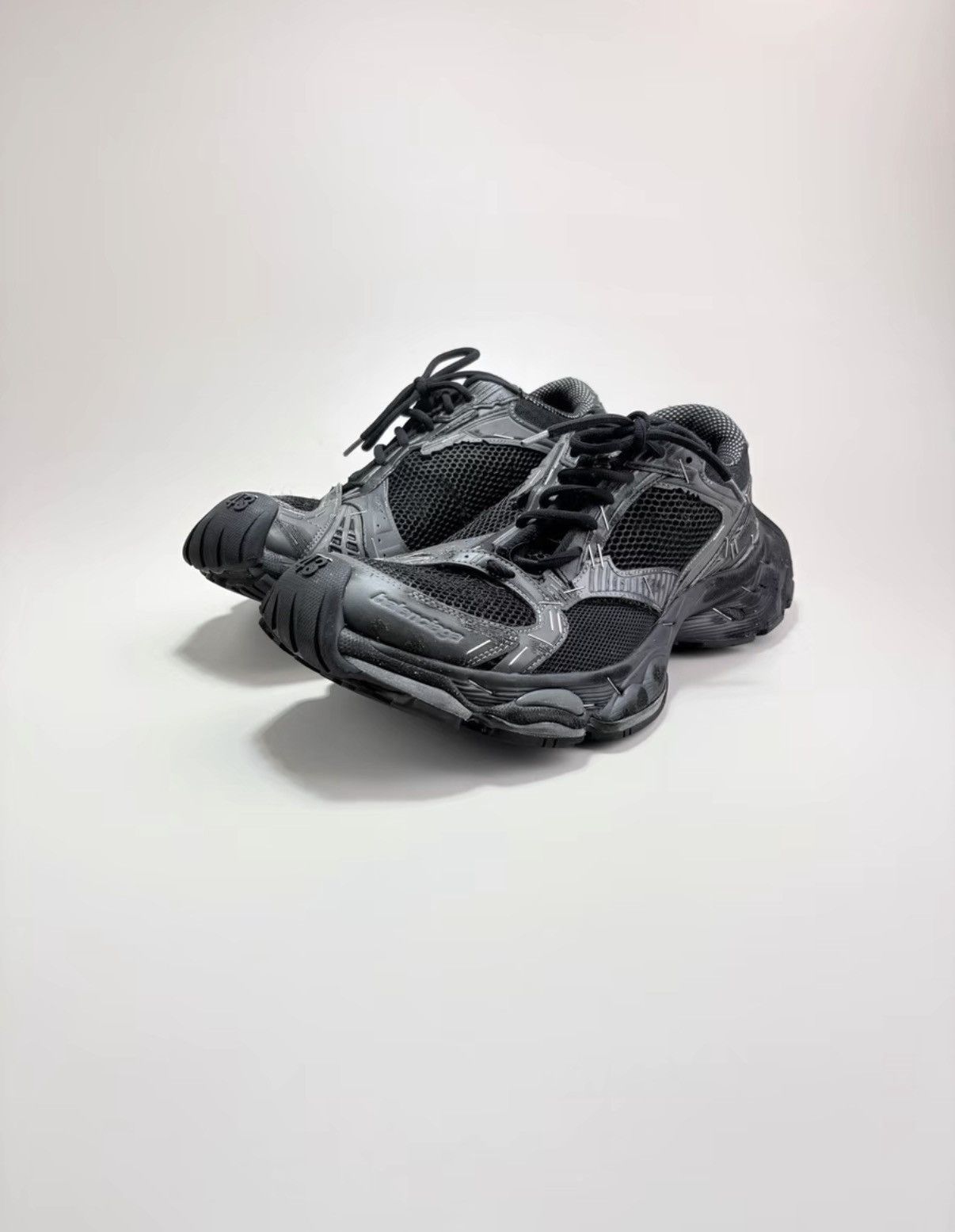 Balenciaga BALENCIAGA Stapler Black Dad Sneakers K1 Size US 9.5 / EU 42-43 - 1 Thumbnail