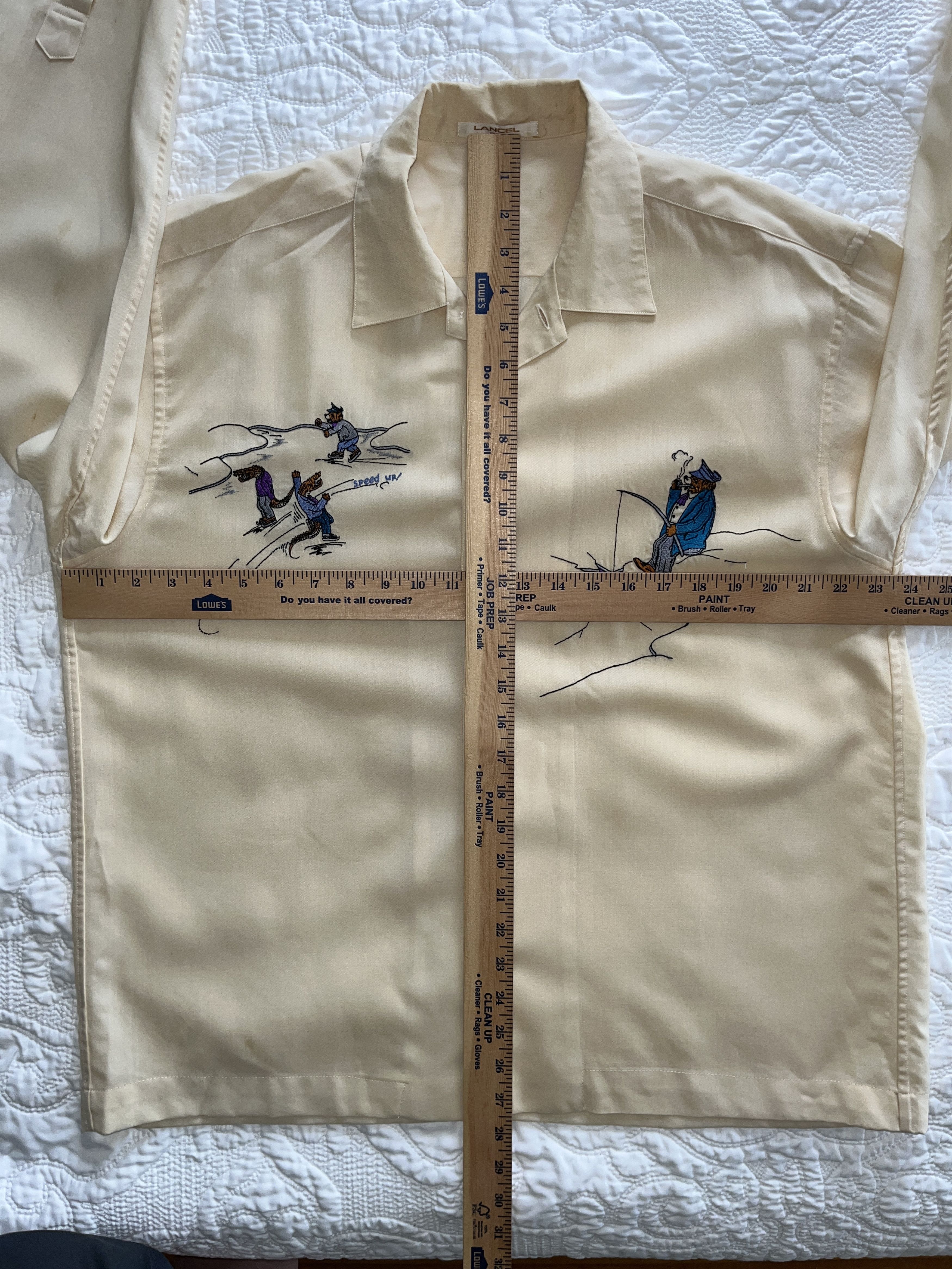 Lancel Lancel Embroidered Shirt by Fukusuke in Japan Size US L / EU 52-54 / 3 - 6 Thumbnail