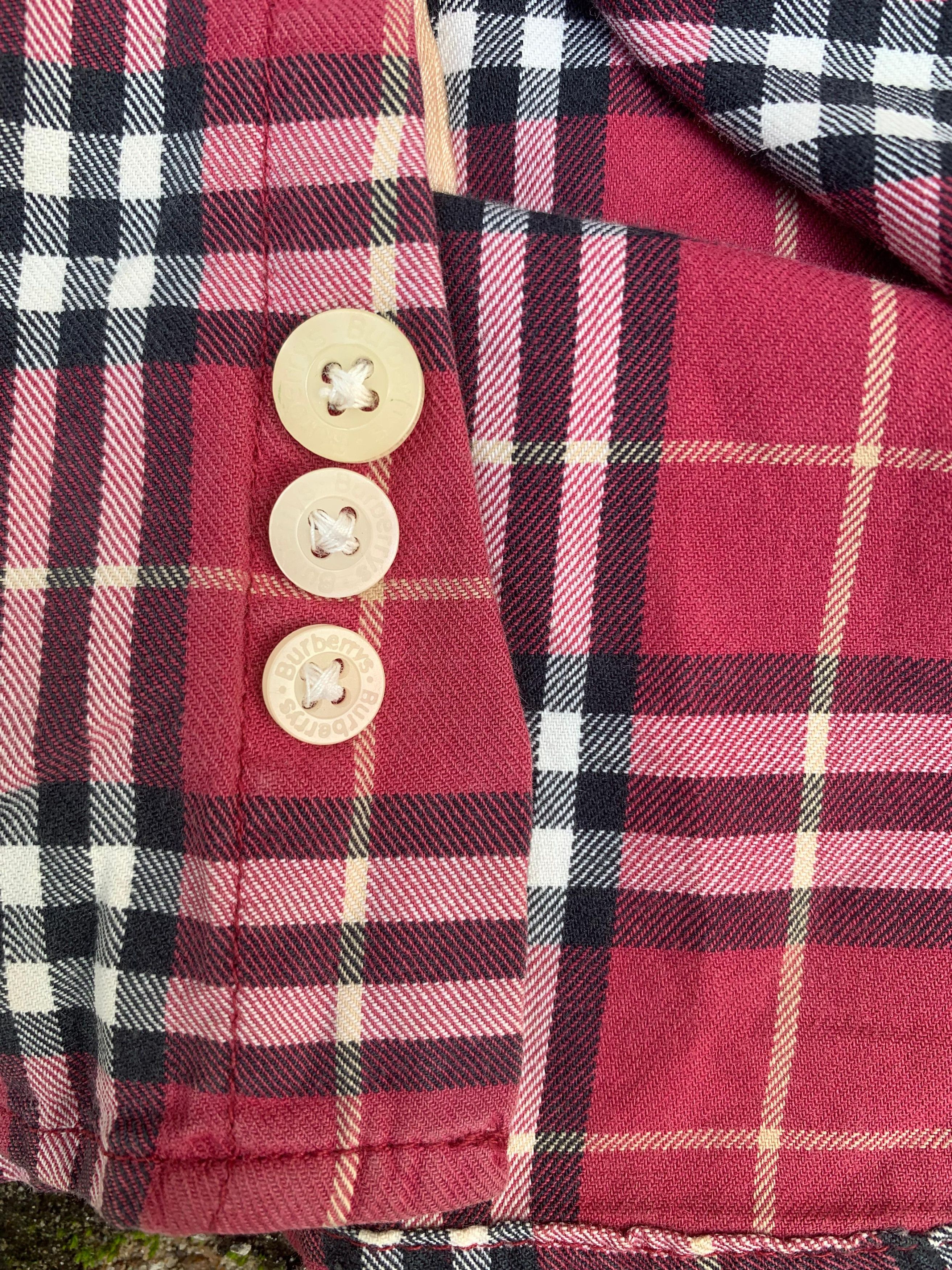Burberry VTG burberrys Red Nova check Shirt Size US S / EU 44-46 / 1 - 7 Thumbnail