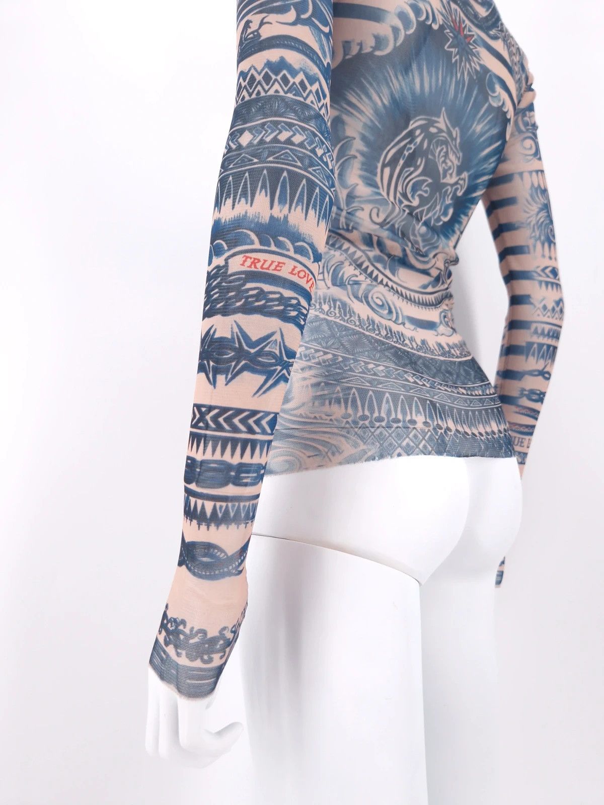 Jean Paul Gaultier JPG Tattoo Mesh Top Size XS / US 0-2 / IT 36-38 - 4 Thumbnail