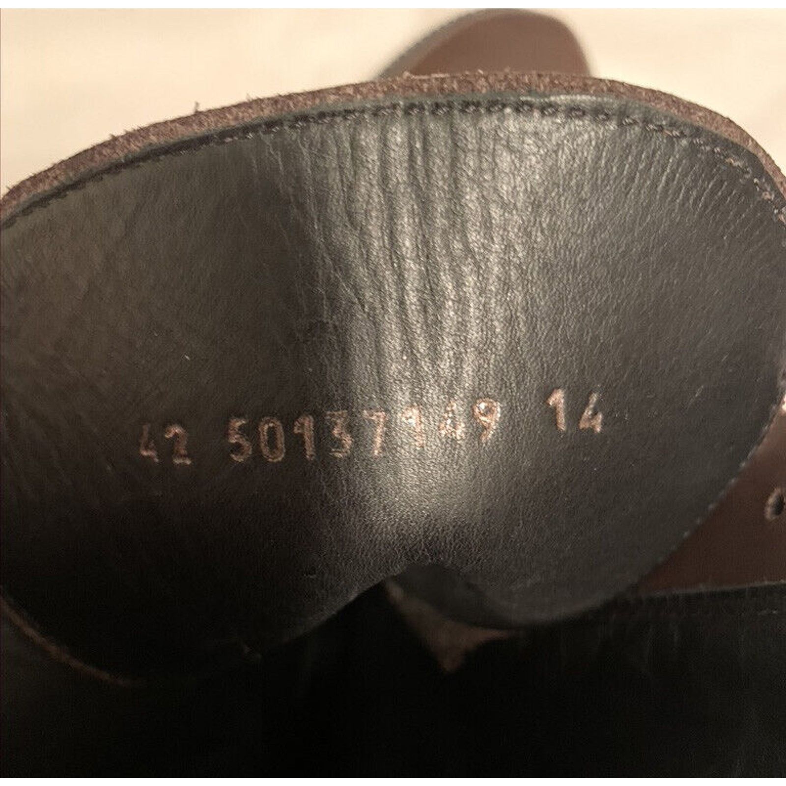 Hugo Boss Hugo Boss 42 50137749 14 Brown Leather Boot - Size 42, Size US 9 / EU 42 - 7 Thumbnail