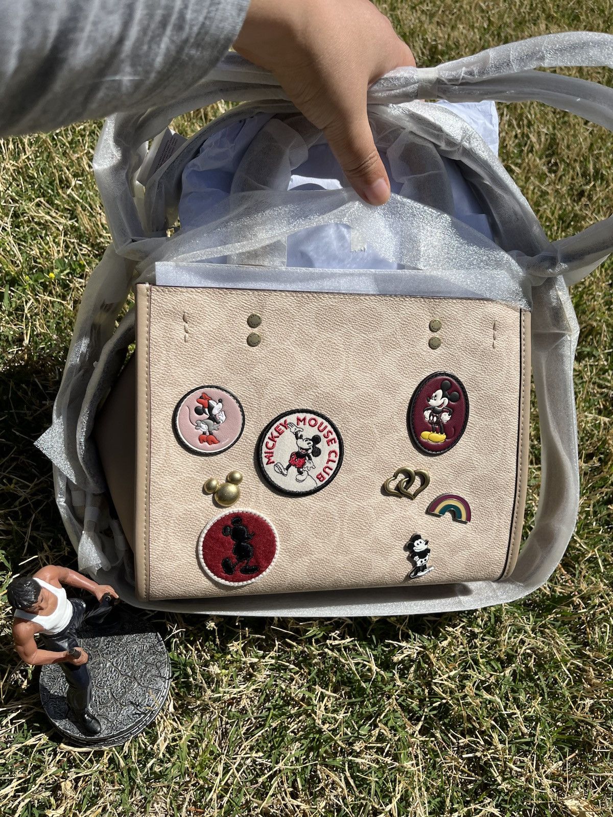 Coach × Disney NWT Disney X Coach Rogue 25 In Signature Canvas With Patches Size ONE SIZE - 1 Thumbnail