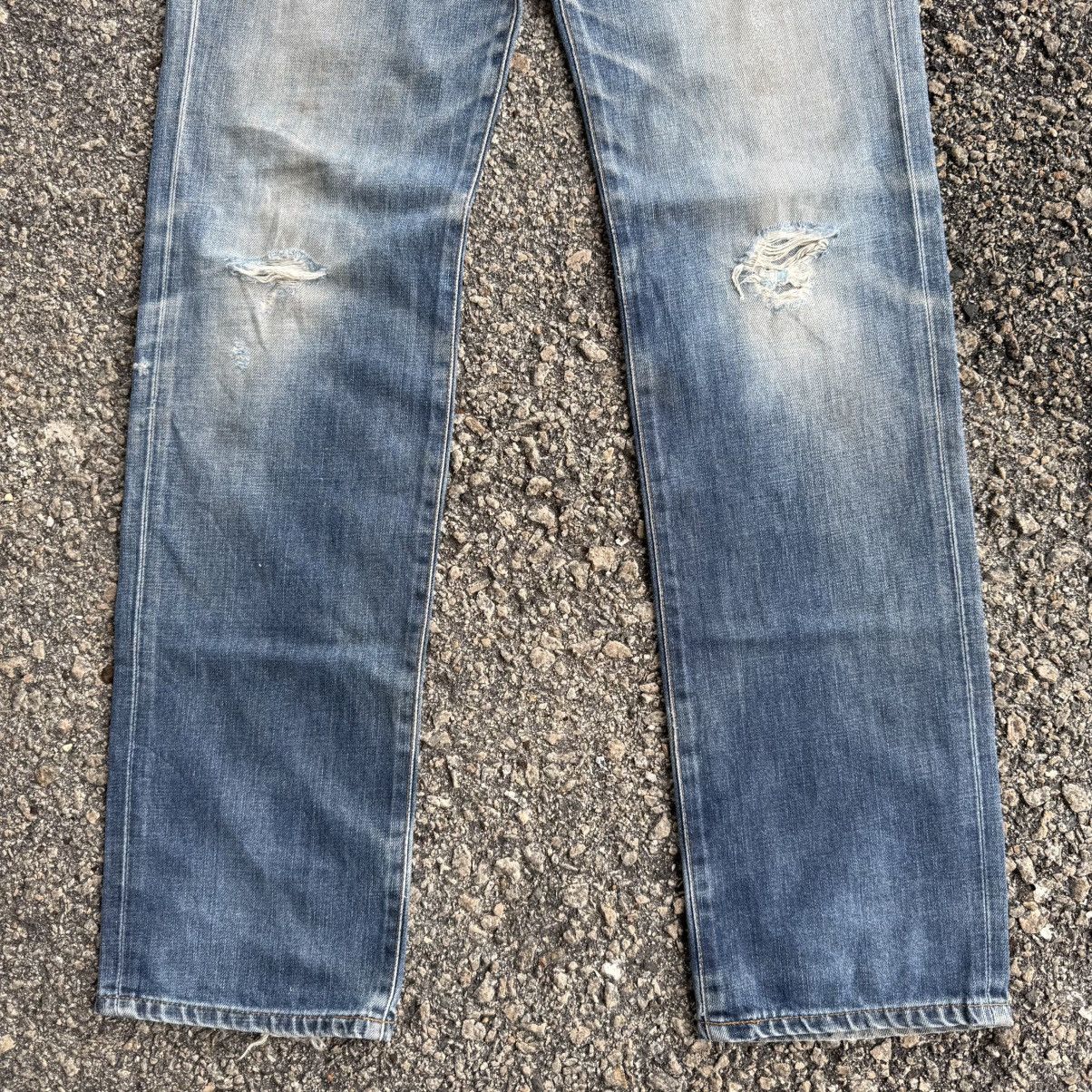 Edwin VINTAGE EDWIN FADED MUD WASH JEAN DENIM PANTS Size US 32 / EU 48 - 4 Thumbnail