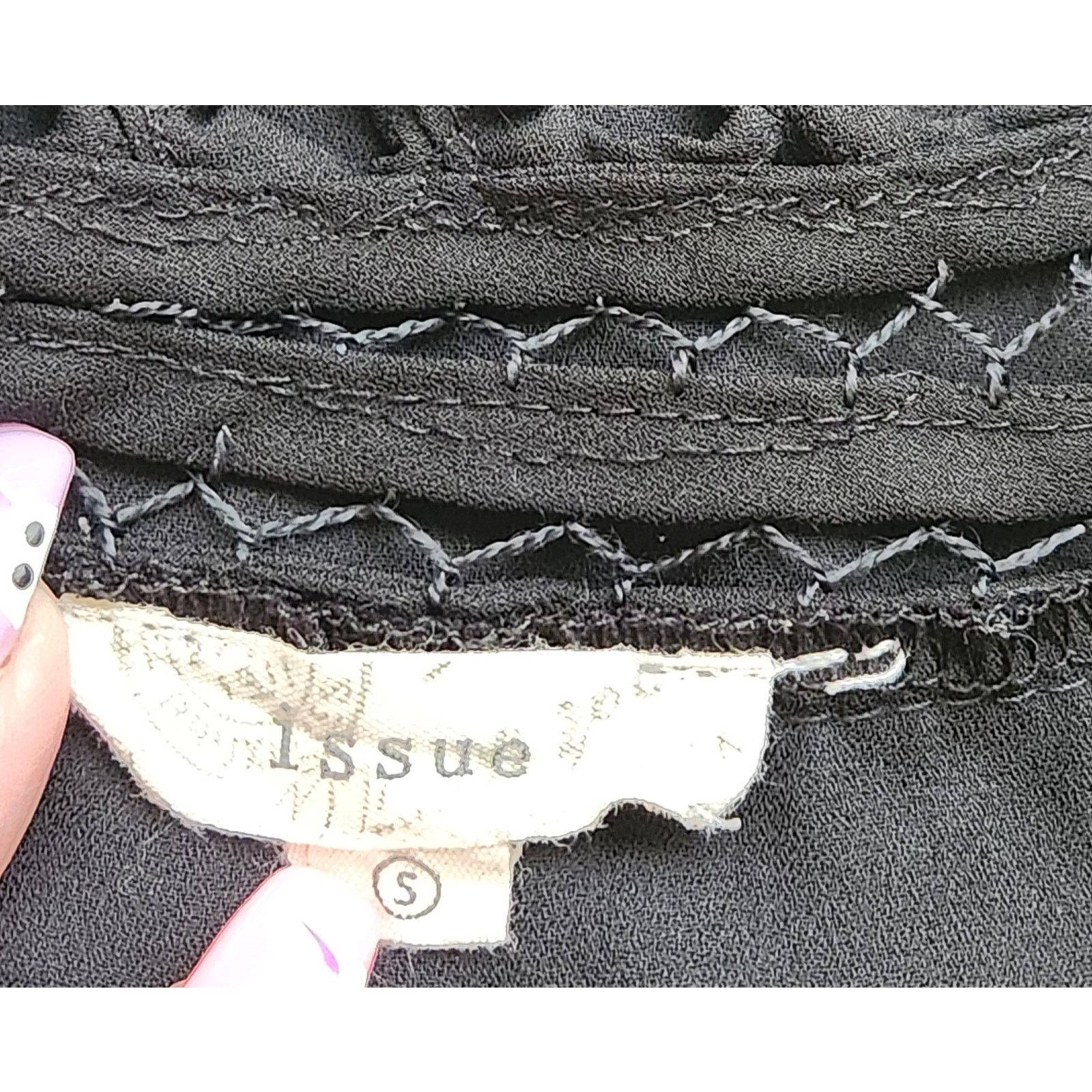 Other Issue Black Sleeveless Knit/Lace Bodice Mini Dress Small Size S / US 4 / IT 40 - 4 Thumbnail