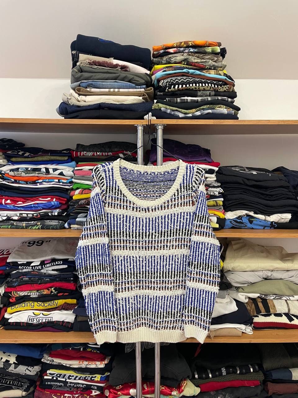 Vintage 🔥LASTDROP🔥 Hippie Style Colour Oversized Cotton Y2K Sweater Size M / US 6-8 / IT 42-44 - 1 Thumbnail