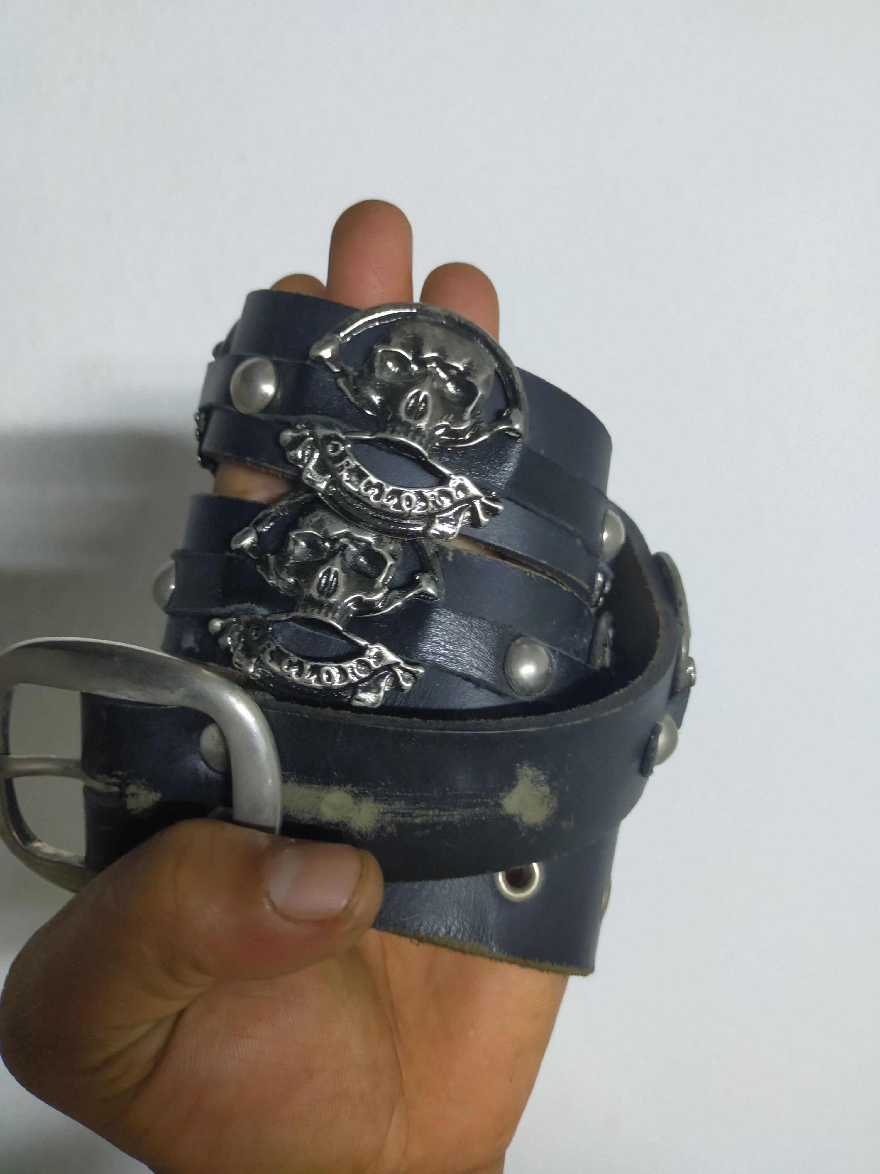 Leathers belts skull or glory japanese brand