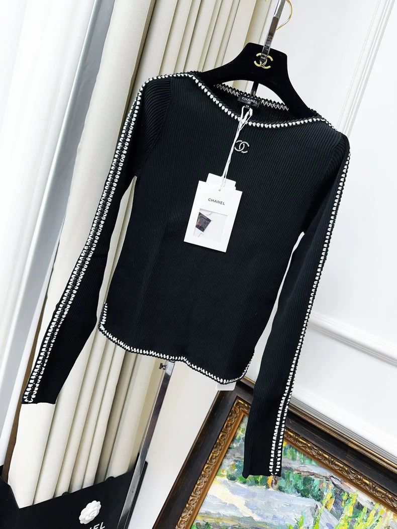 Chanel Chanel 22C early spring popular black patch white edge dou Size XS / US 0-2 / IT 36-38 - 1 Thumbnail