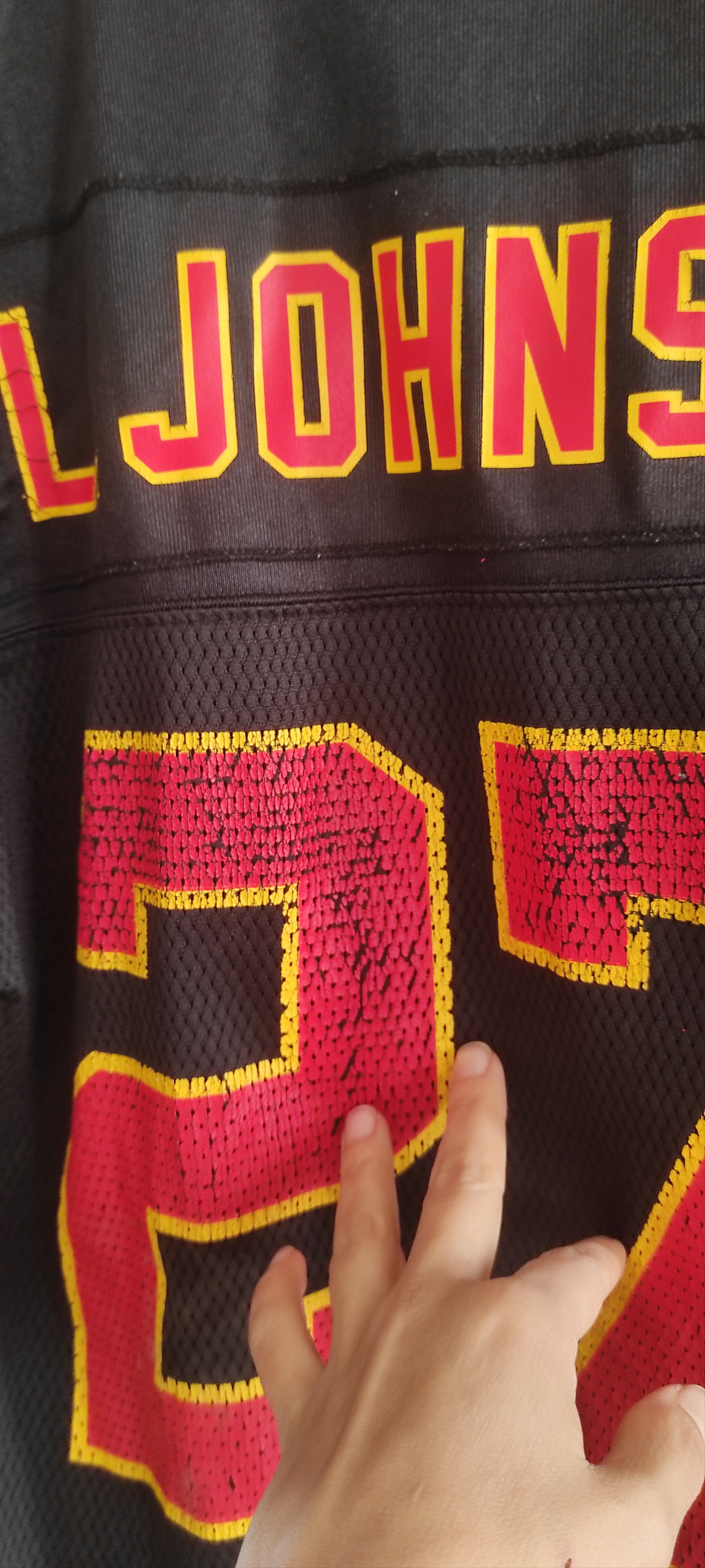 NFL × Reebok × Vintage Reebok NFL Kansas City Chiefs L Johnson #27 Mesh Jersey Size US M / EU 48-50 / 2 - 15 Thumbnail