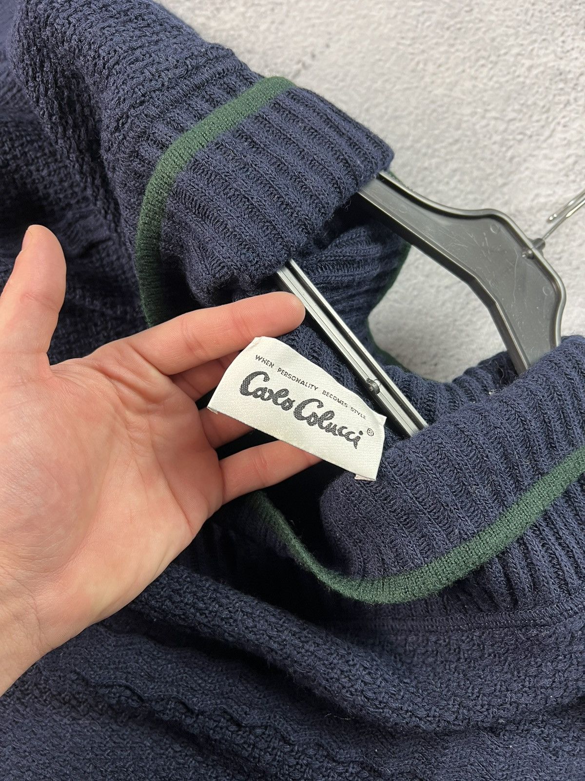 Carlo Colucci × Vintage Carlo Colucci vintage multicolour knit sweater Size US L / EU 52-54 / 3 - 11 Thumbnail