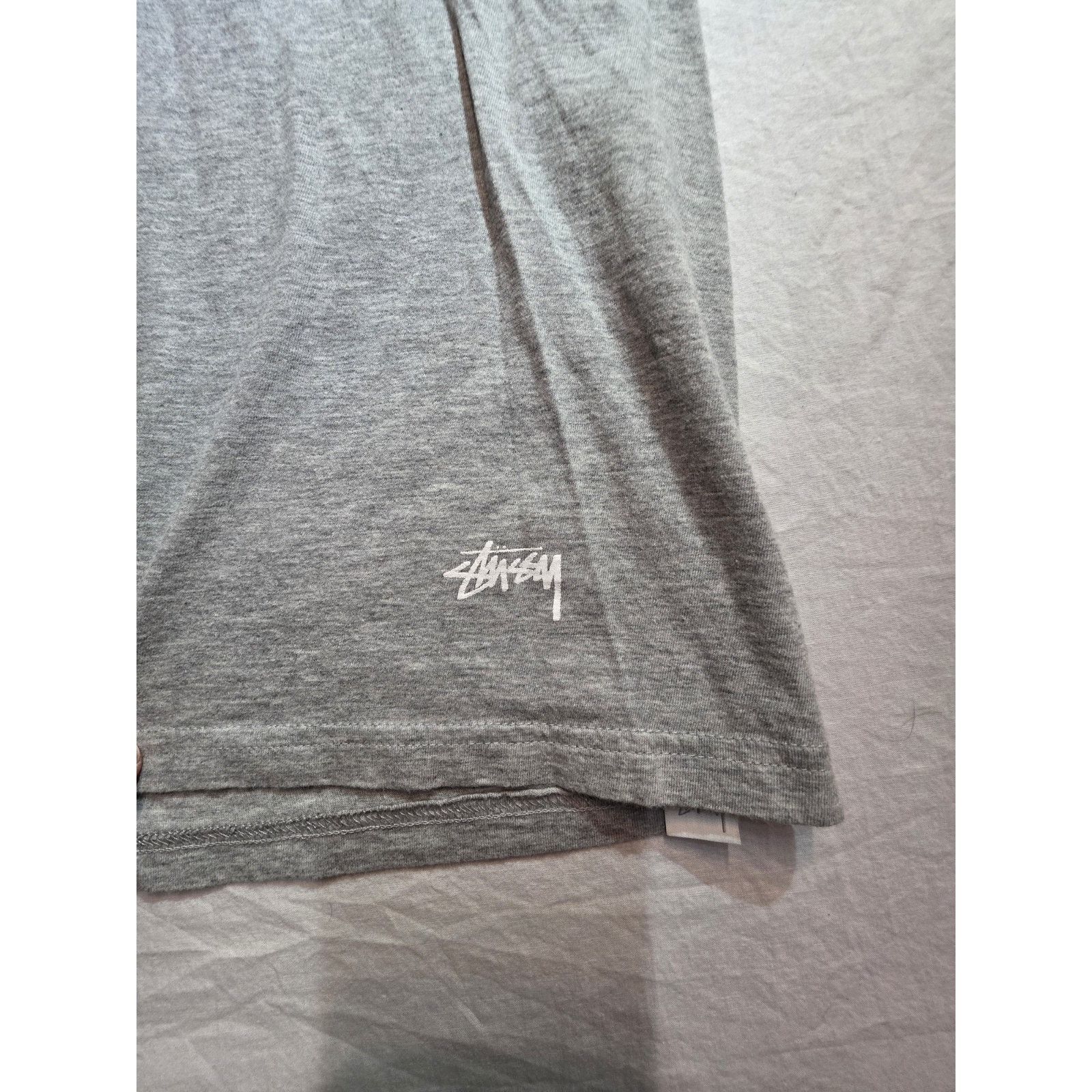 Stussy Stussy Men's Size Medium Grey Blank Short Sleeve T-Shirt Size US M / EU 48-50 / 2 - 1 Thumbnail