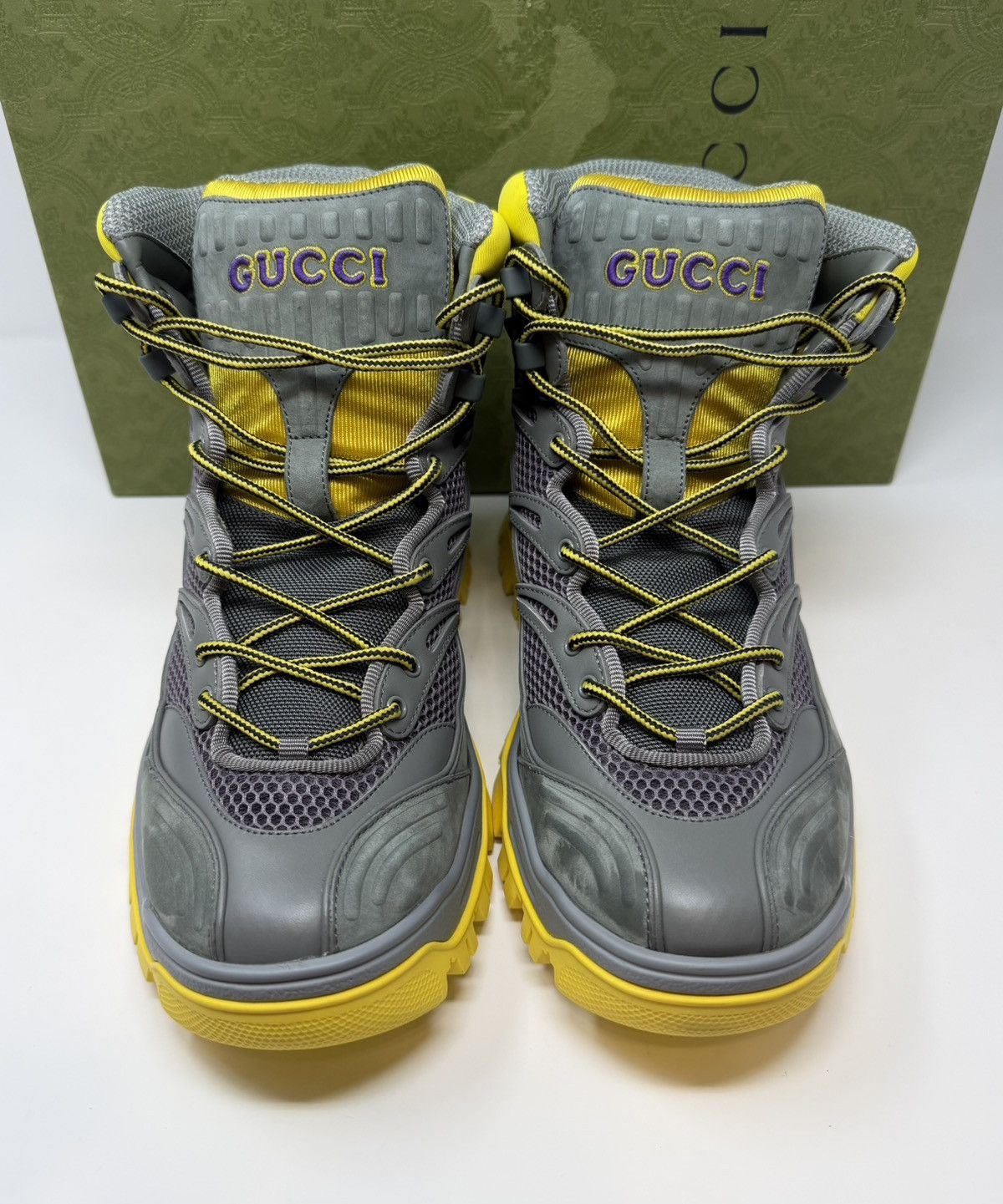 Gucci Gucci Contrast Panel Lace Up Boots Size US 10 / EU 43 - 2 Thumbnail