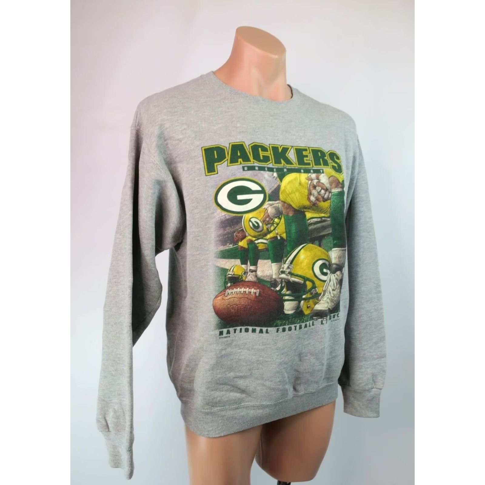 Lee VINTAGE Lee Sport Men’s Sweatshirt Gray Green Bay Packers XL NFL 90s 1997 Crew USA VTG 90s Sports Mens Size US XL / EU 56 / 4 - 3 Thumbnail