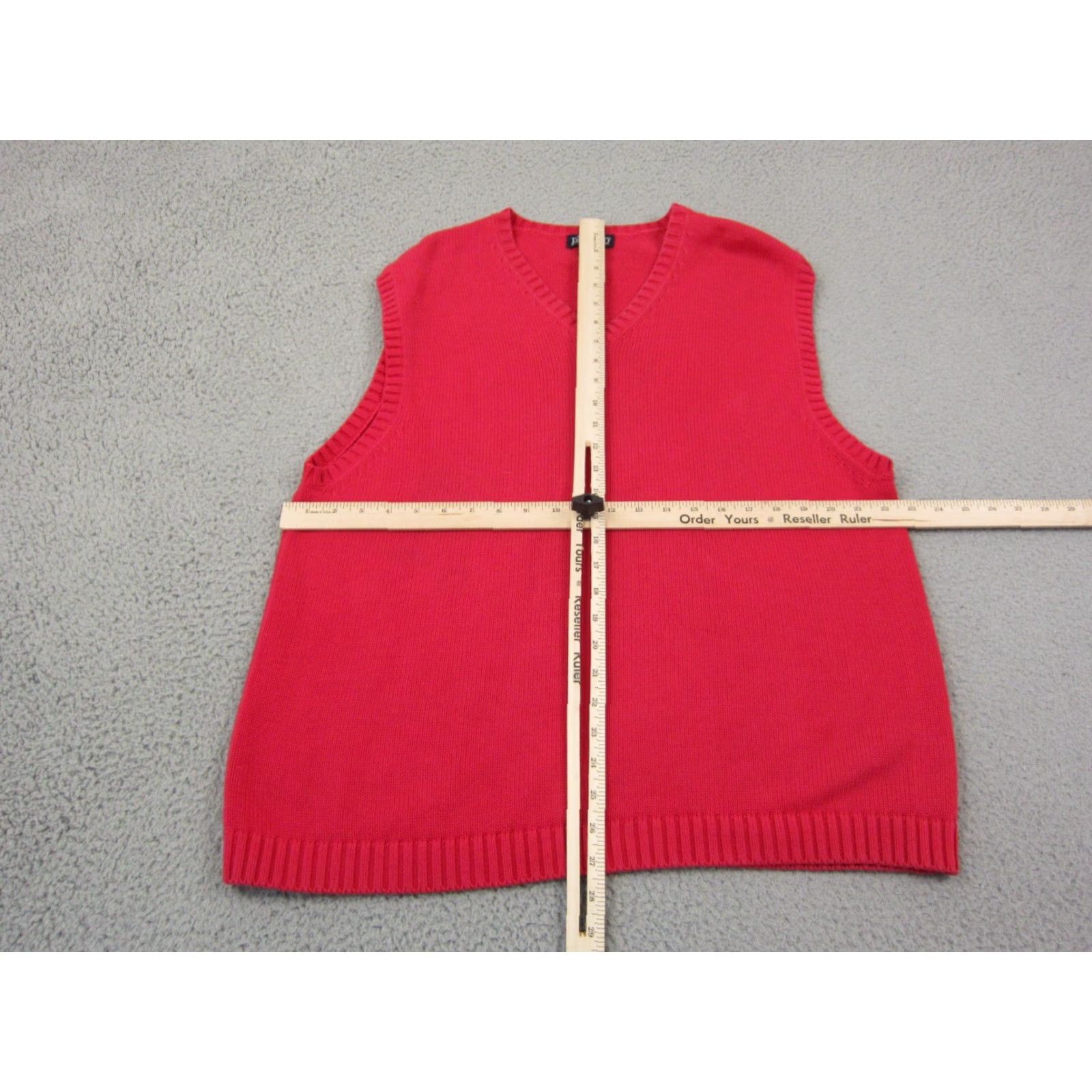 Lands' End Vintage Lands' End Sweater Vest Men XL Red V-Neck Made in Japan Size US XL / EU 56 / 4 - 6 Thumbnail