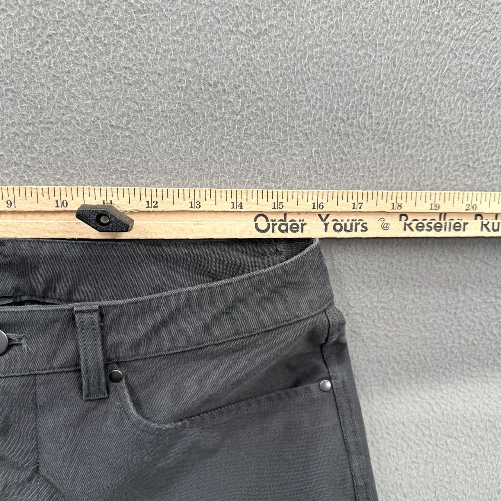 Lululemon Lululemon ABC Pants Mens 31 Gray Five-Pocket Slim Fit Chino Casual Stretch Wearable Light Logo Minor Details N/A Size US 31 - 5 Thumbnail
