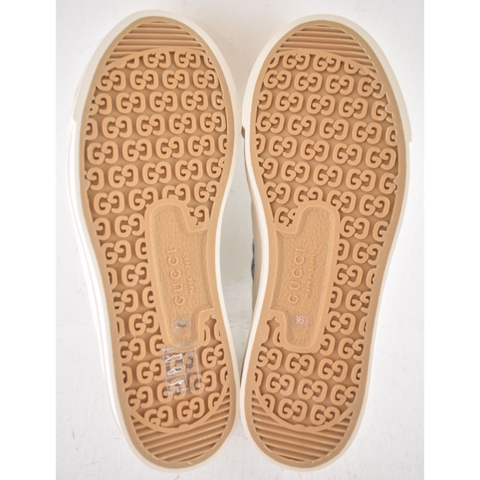 Gucci Gucci Chunky Monogram GG Blue Denim Platform Sneakers 36.5 Size US 6.5 / IT 36.5 - 18 Thumbnail