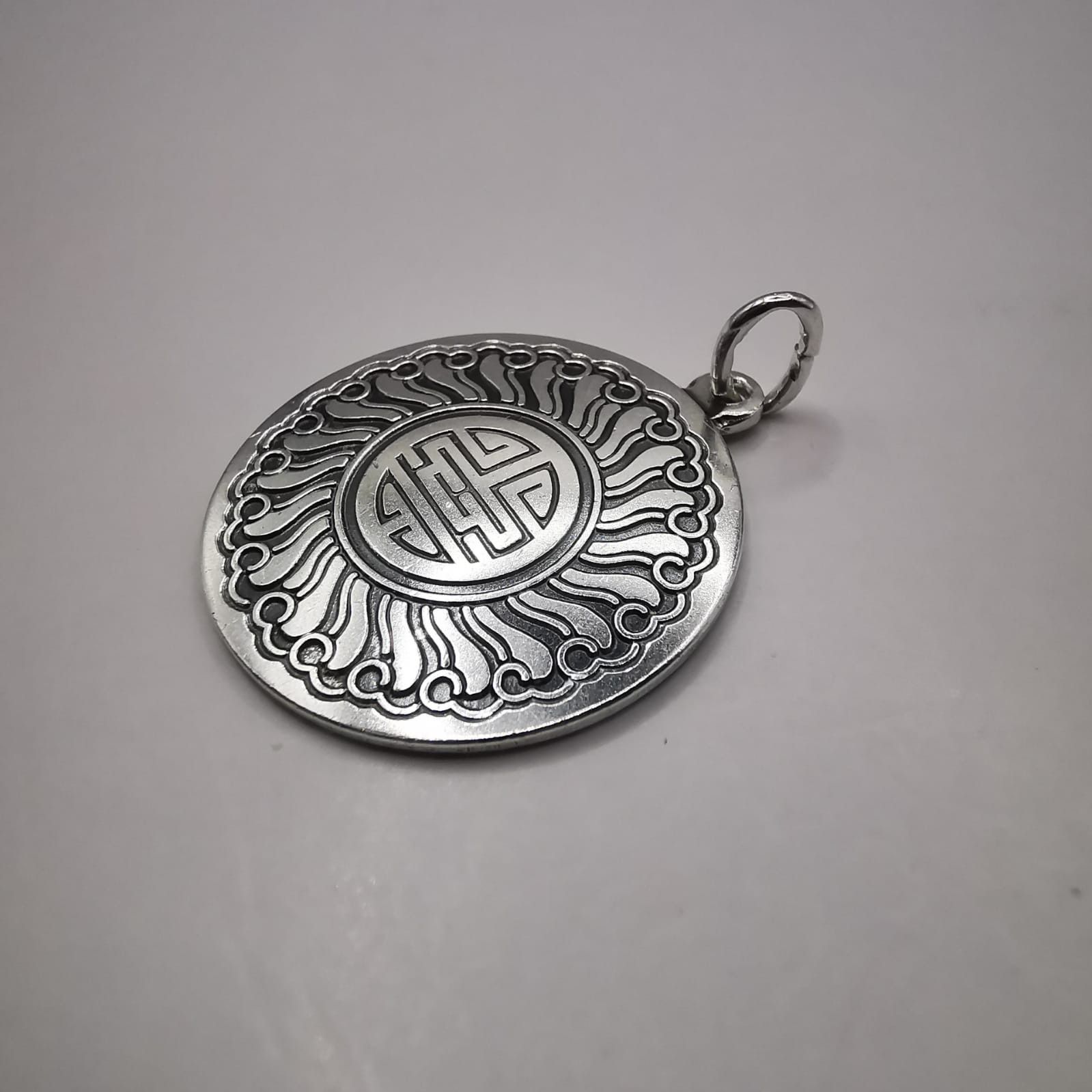 Vintage Vintage pendant "Amulet of Five Blessings 925 silver 7g Size ONE SIZE - 2 Thumbnail
