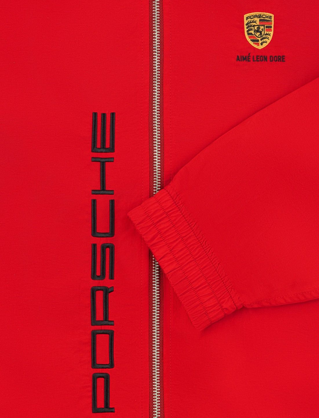 Aime Leon Dore × Porsche Design Aime Leon Dore ALD / Porsche Nylon Track Jacket Tango Red XL Size US XL / EU 56 / 4 - 6 Thumbnail