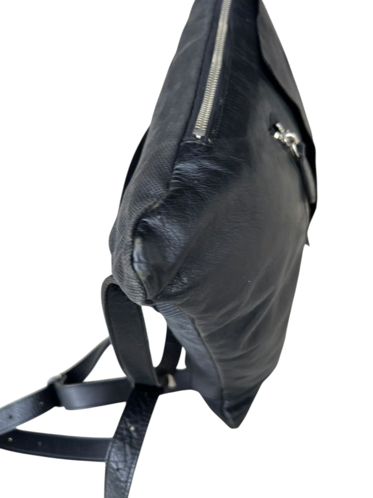 Leather Pour Deux Acce Japan Black Leather Backpack Rucksack Bag Size ONE SIZE - 17 Thumbnail
