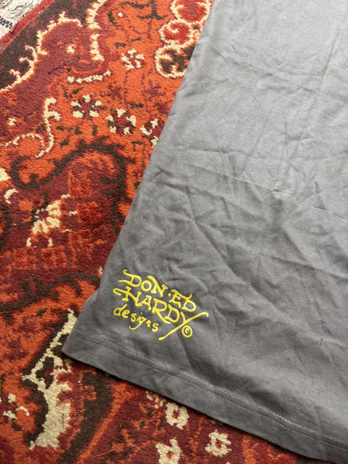 Japanese Brand × Vintage Vintage Y2K Ed Hardy Style Love Kills Skull Girl Logo T shir Size US XL / EU 56 / 4 - 6 Thumbnail