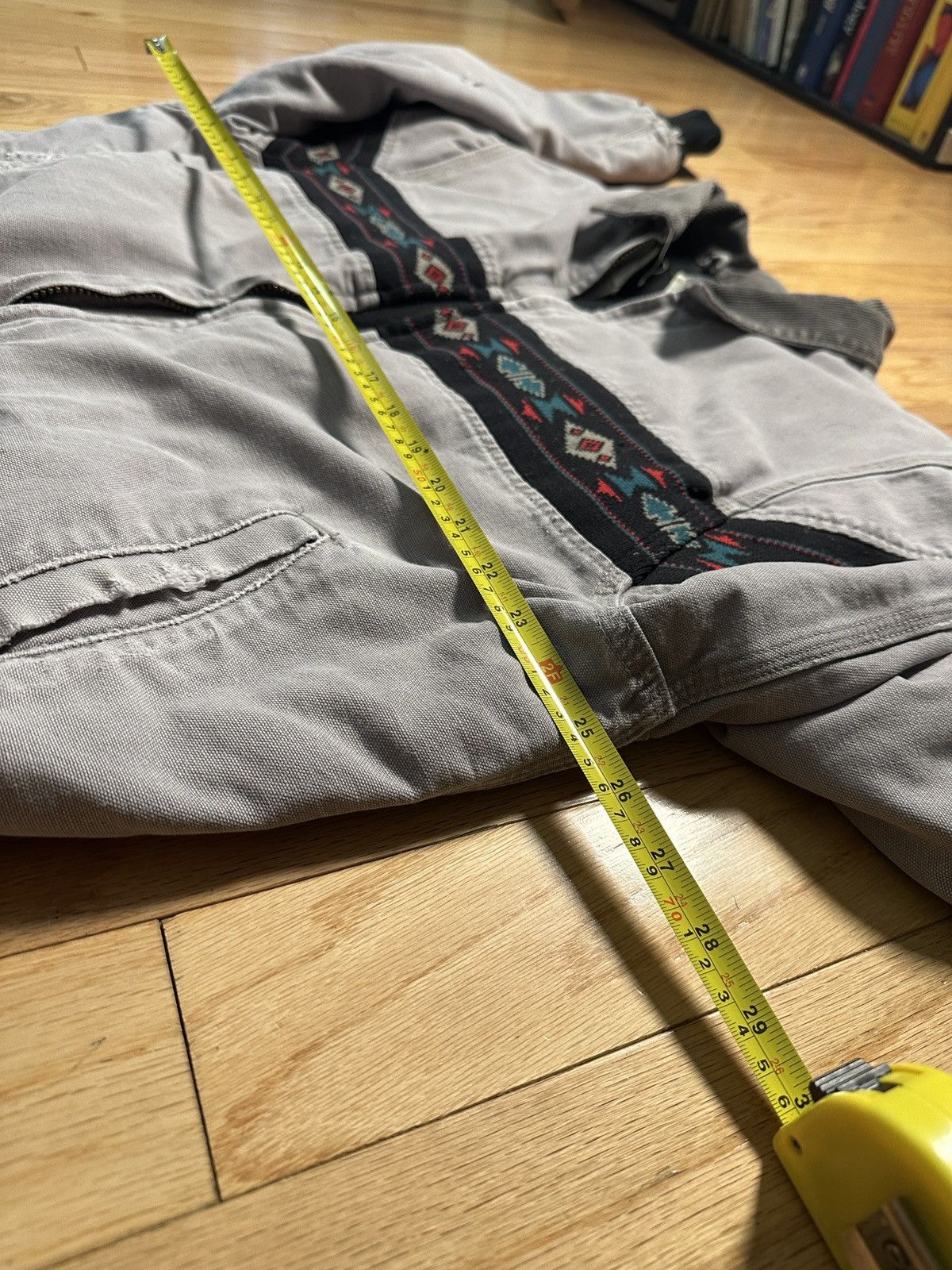 Carhartt Carhartt Aztec Grail Jacket J77CMT Grey 1999 XL Distressed Size US XL / EU 56 / 4 - 8 Thumbnail