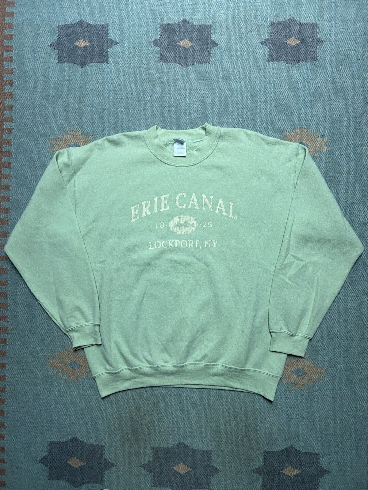 Vintage VTG crewneck sweatshirt Erie Canal Lockport New York mint L Size US L / EU 52-54 / 3 - 1 Thumbnail