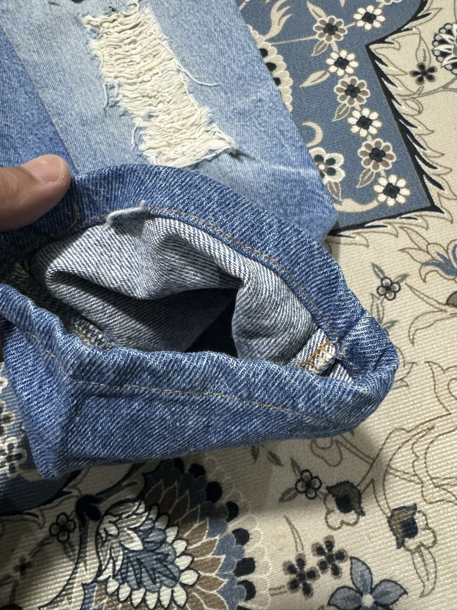 Beauty Beast × Levi's Vintage Levis Custom Distressed Style Jeans Size US 34 / EU 50 - 9 Thumbnail