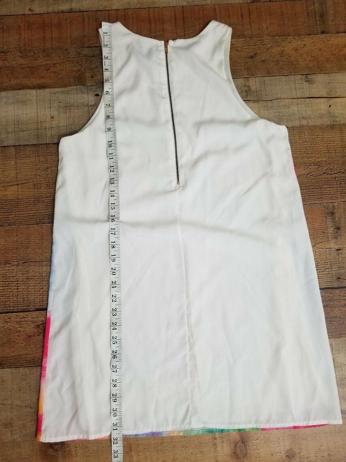 Designer Dejavu Dress Small Tie Dye Sleeveless Summer Zip Up Size S / US 4 / IT 40 - 8 Thumbnail
