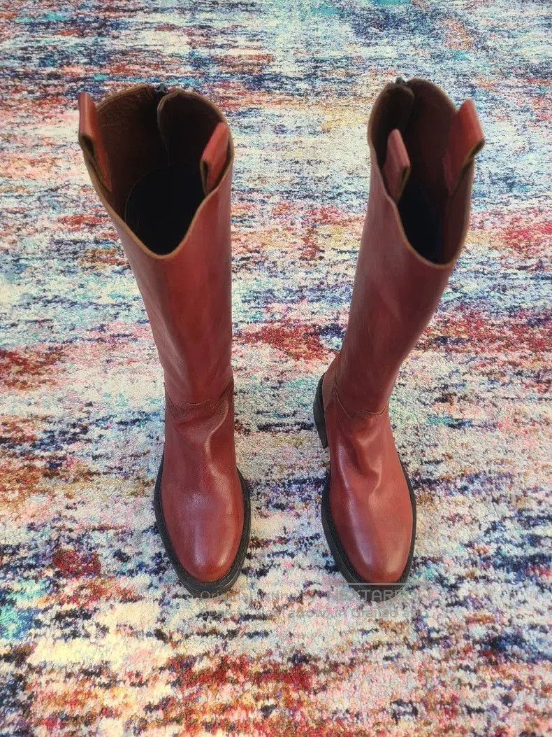 Ann Demeulemeester Ann Demeulemeester Leather Knee High Boots. Size US 8 / IT 38 - 2 Thumbnail