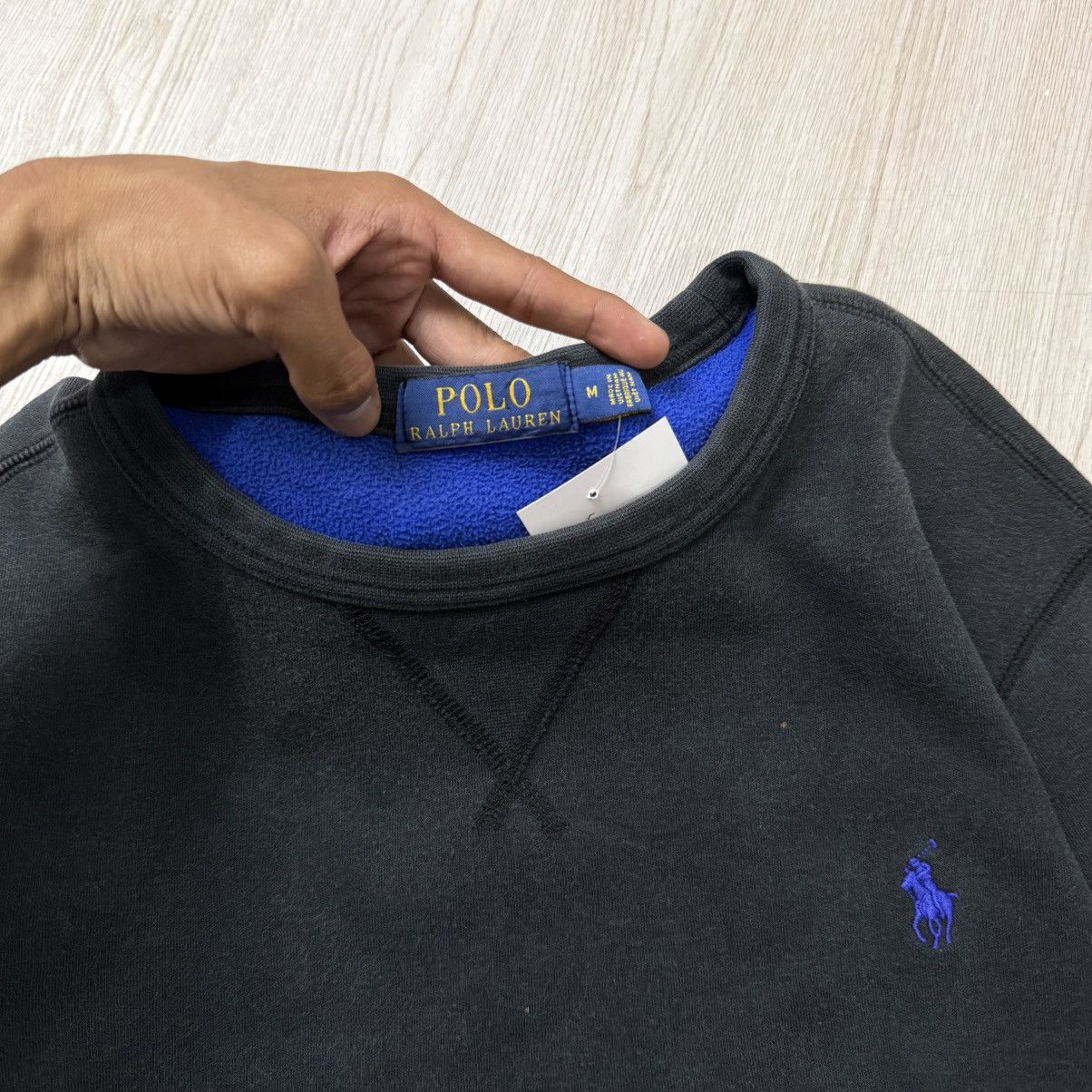 Polo Ralph Lauren Polo Ralph Lauren black logo blue sweatshirt Size US M / EU 48-50 / 2 - 4 Thumbnail