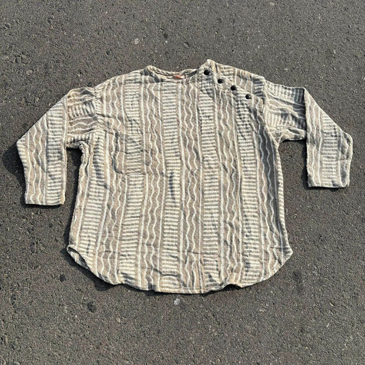 Vintage Lakshmi India Woven Stripe Pullover – Made in India Size US XL / EU 56 / 4 - 1 Thumbnail