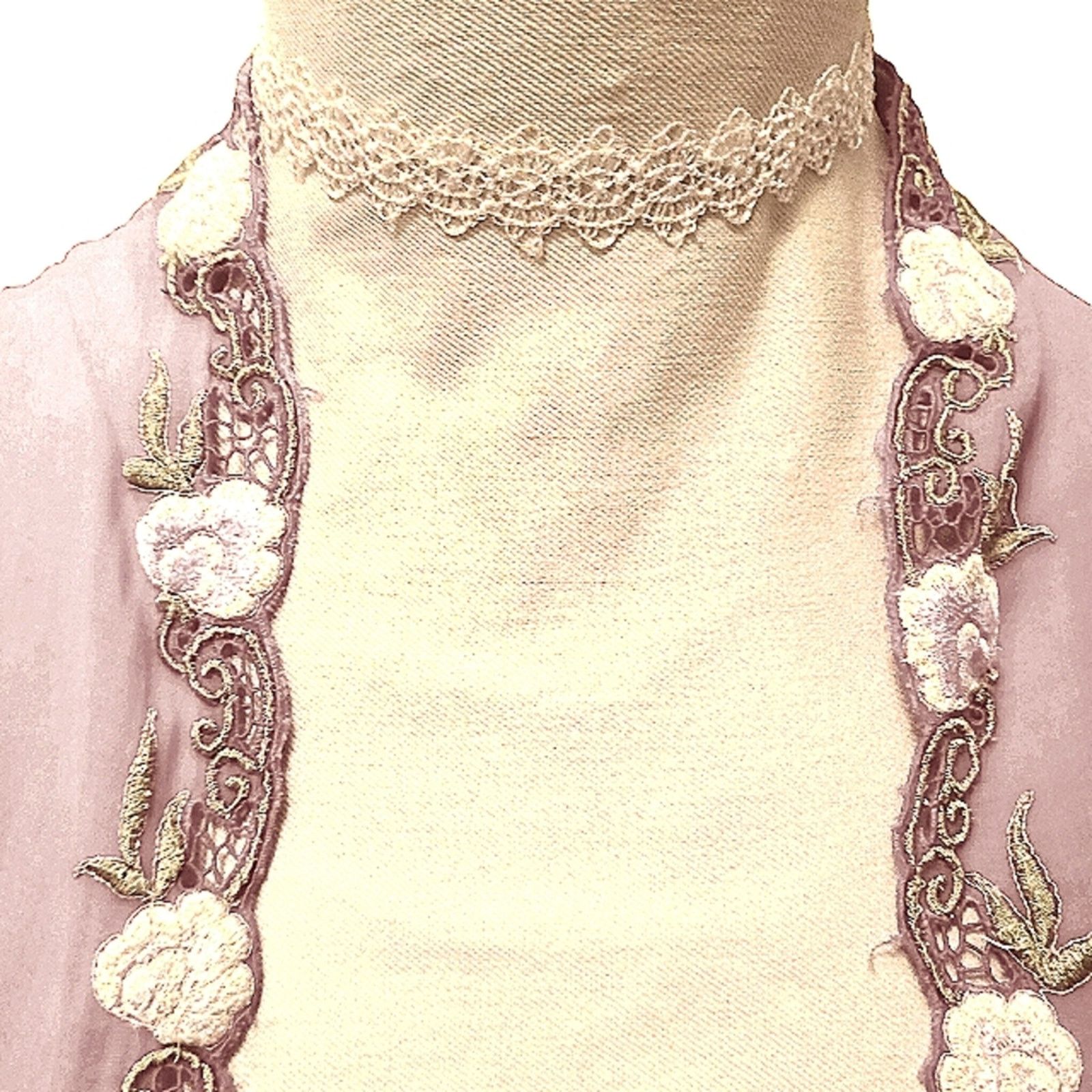 Other Eyelet Lace Choker Necklace WHITE Wedding Bridal Romantic Size ONE SIZE - 4 Thumbnail