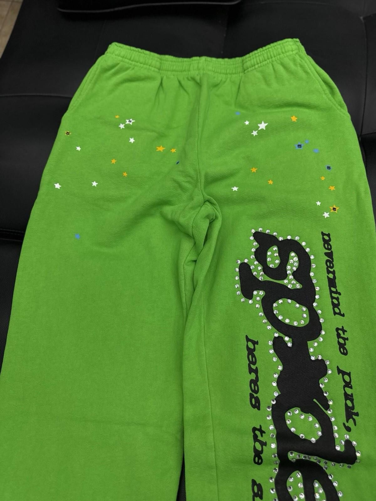 Other Sp5der Worldwide Slime Green Sweats Young Thug Spider (M) Size US 32 / EU 48 - 5 Thumbnail