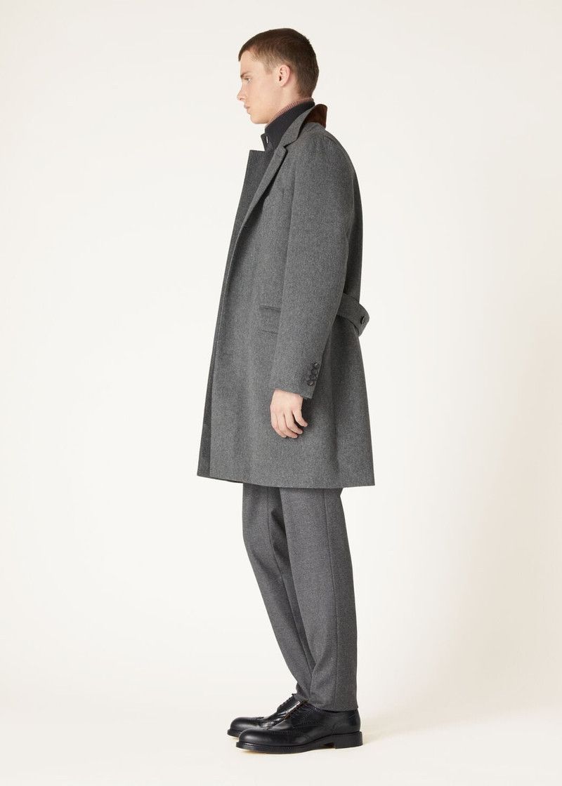 Loro Piana o1w1db10226 FAN1955 Martingala Coat in Grey Size US XL / EU 56 / 4 - 2 Thumbnail