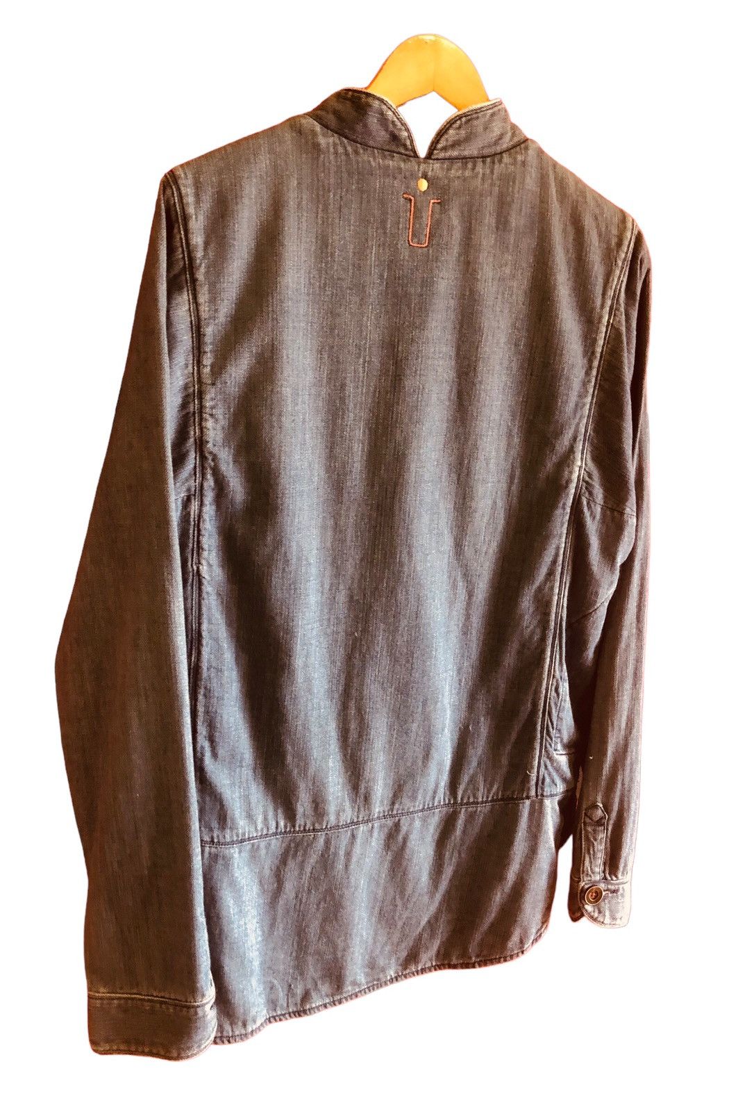 Japanese Brand Mitsume Sueta Rayon Silk Denim Jacket Size US S / EU 44-46 / 1 - 5 Thumbnail