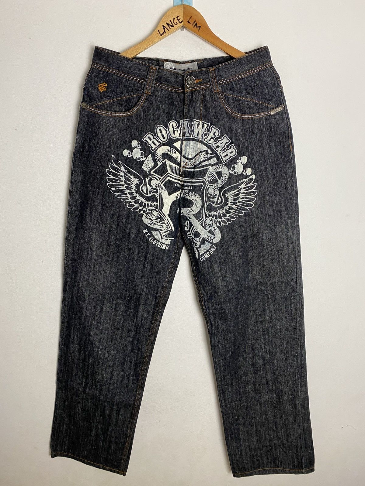 Rocawear Vintage Rocawear Big Logo Jeans Size US 32 / EU 48 - 1 Thumbnail