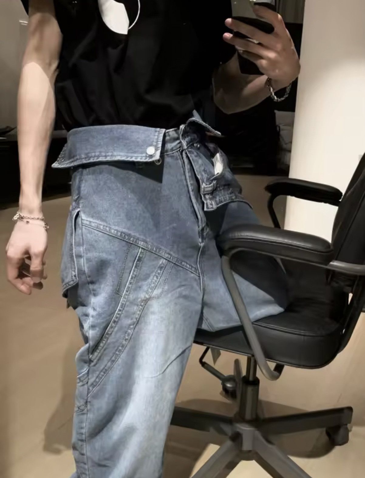 FAKE Two Piece Jeans