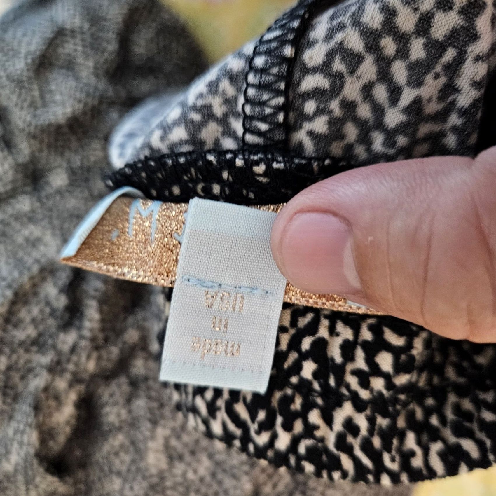 Vintage Veronica M Women’s Black White Pattern Printed Pockets Elastic waist Jogger Sz M Size 32" / US 10 / IT 46 - 5 Thumbnail