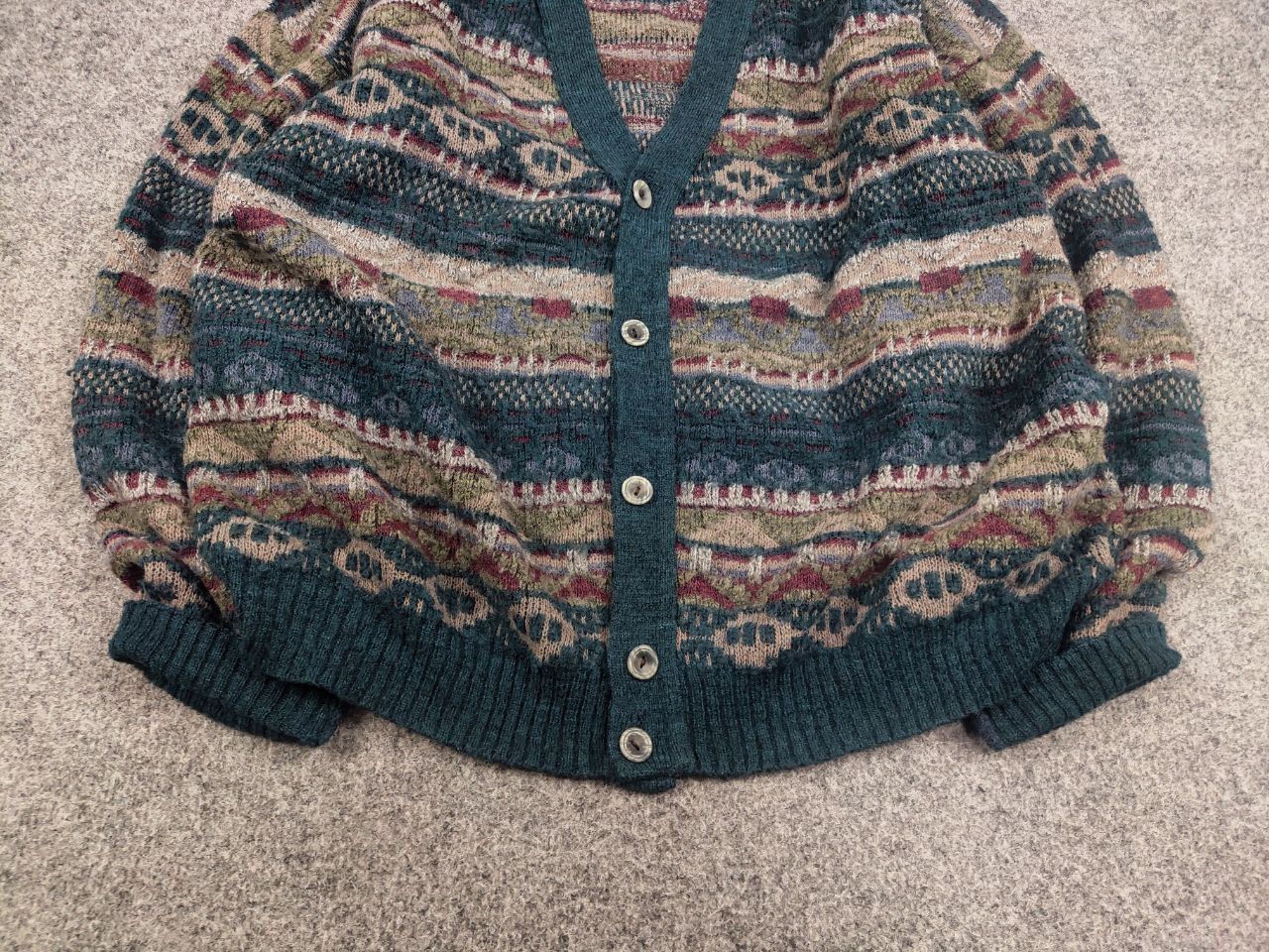 Japanese Brand Vintage Japan coogi Style Wool Blend sweater Cardigan Y2K Size US L / EU 52-54 / 3 - 5 Thumbnail