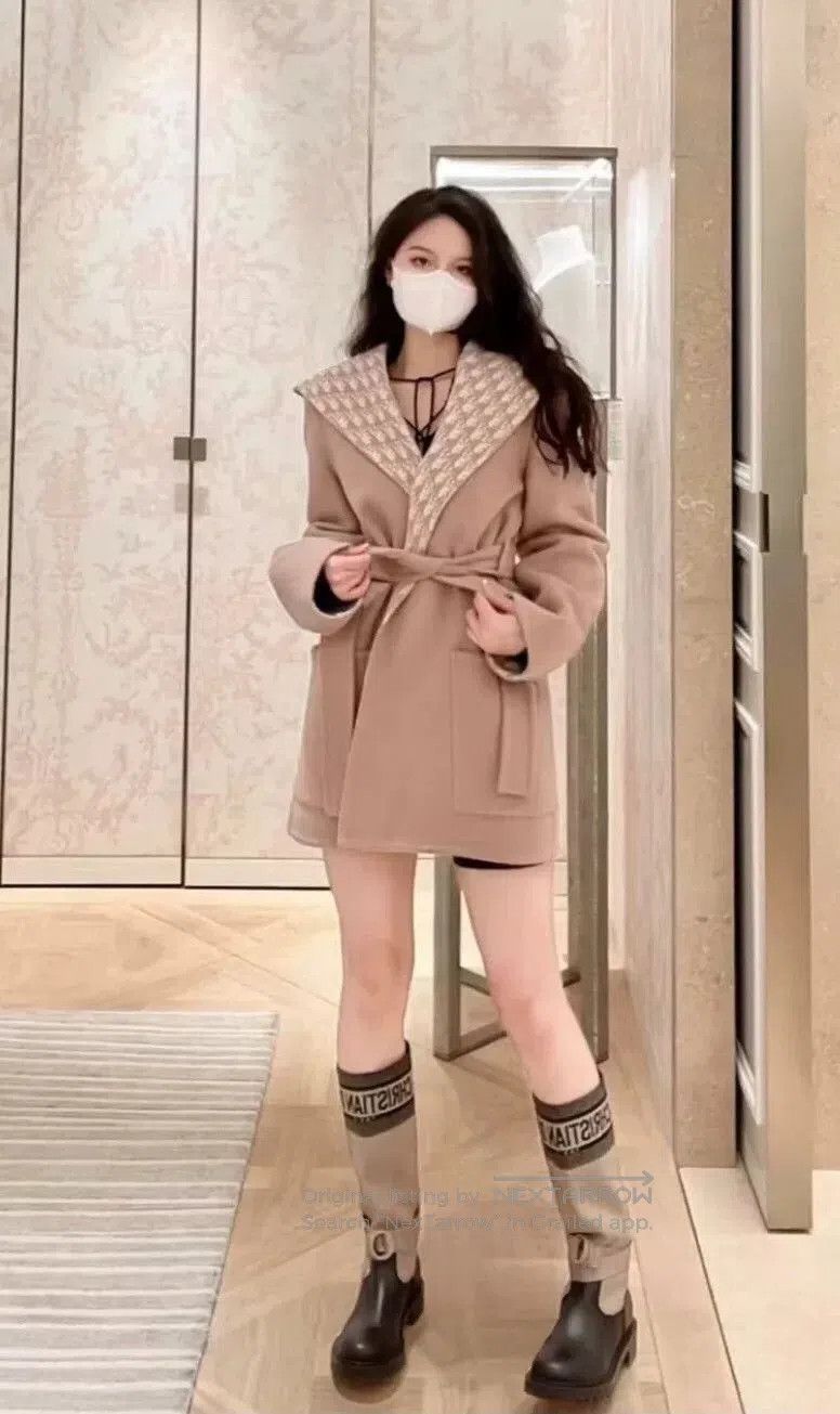 Dior dior long coat with hood and belt. Size US L / EU 52-54 / 3 - 5 Thumbnail