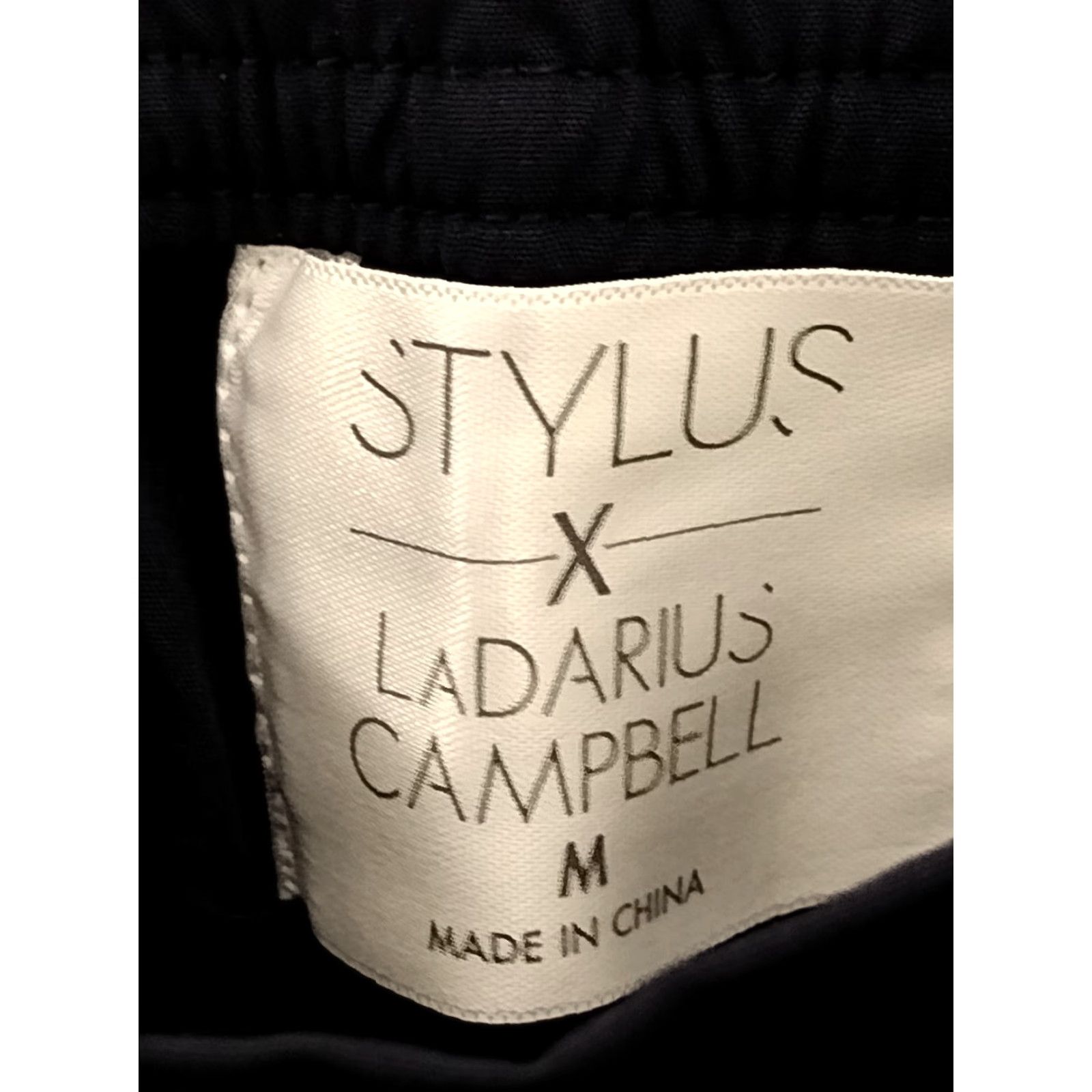 Vintage Stylus Ladarius Campbell Elastic Waist M Shorts Men Stretch Black Size US 31 - 5 Thumbnail