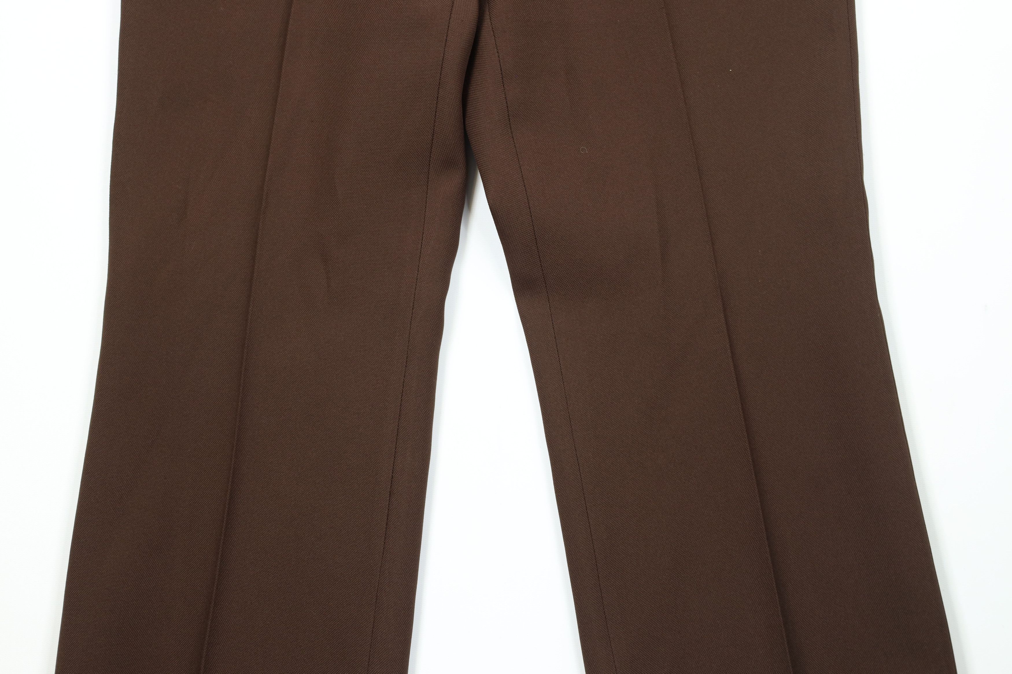 Vintage Vintage 70s Streetwear Bell Bottoms Chino Pants Brown USA Size US 34 / EU 50 - 3 Thumbnail