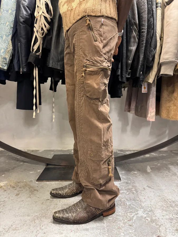 Vintage 2000s Vintage Tactical Brown Cargo Pants Size US 30 / EU 46 - 3 Thumbnail