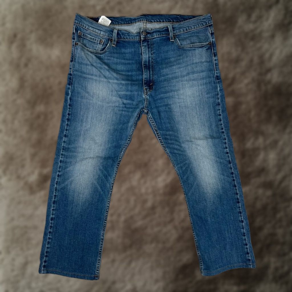 Levi's Levi's 513 Jeans Mens 40x27 Blue Denim Straight Leg Classic Medium Wash Size US 40 / EU 56 - 1 Thumbnail