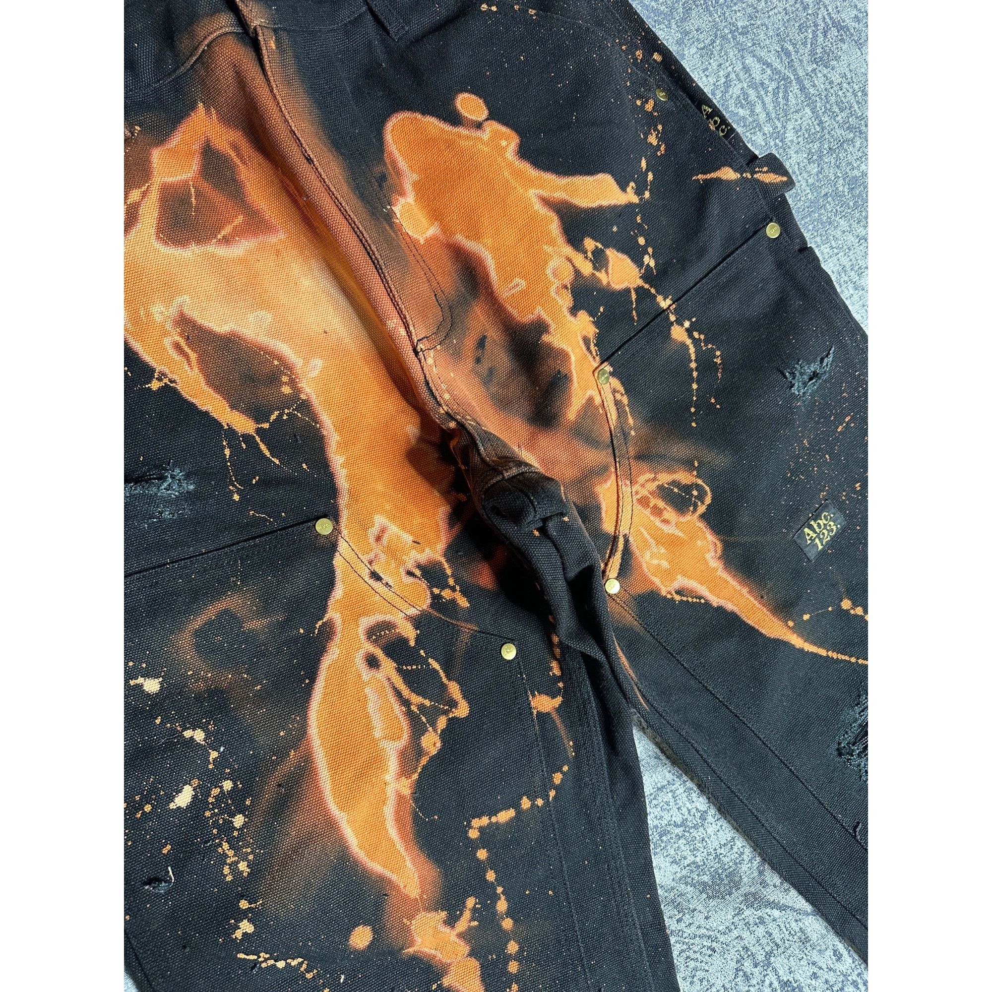 Advisory Board Crystals Custom Reworked Embellished Bleached Distressed Paint Staine Size US 32 / EU 48 - 5 Thumbnail