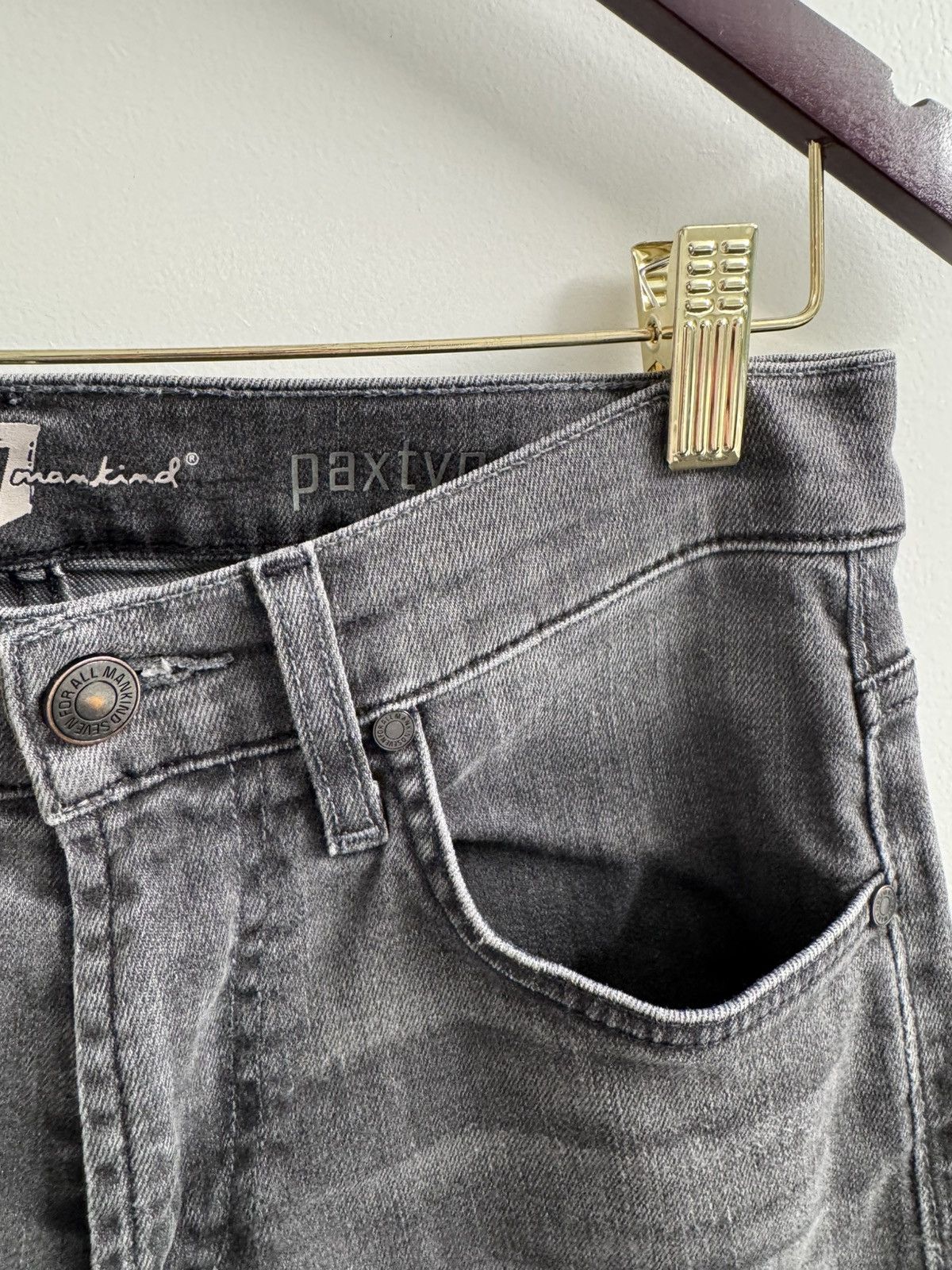 7 For All Mankind 7 For All Mankind Grey Jeans Size US 29 - 2 Thumbnail